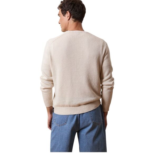 TODD SNYDER LINEN CREWNECK SWEATER in Bisque NWT Size XXL - Picture 5 of 10